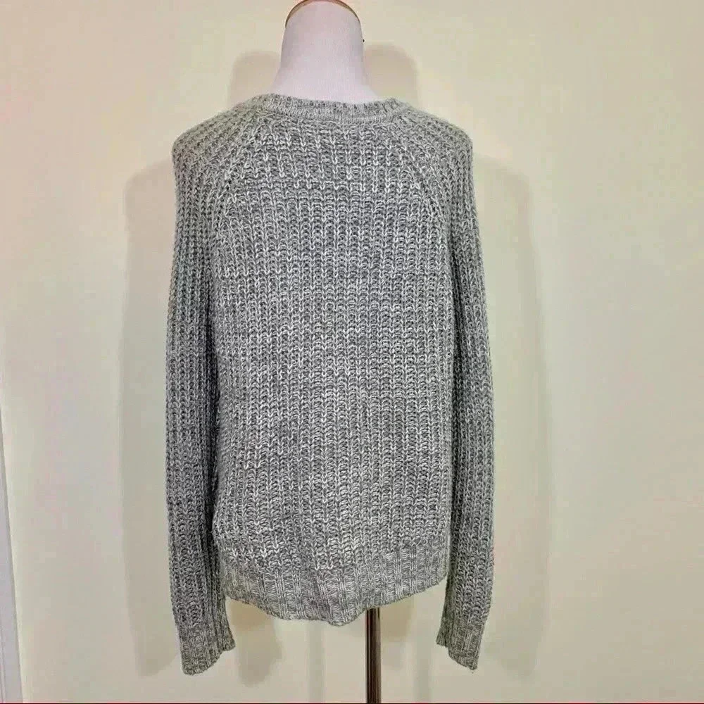 Garage grey knit hi low sweater